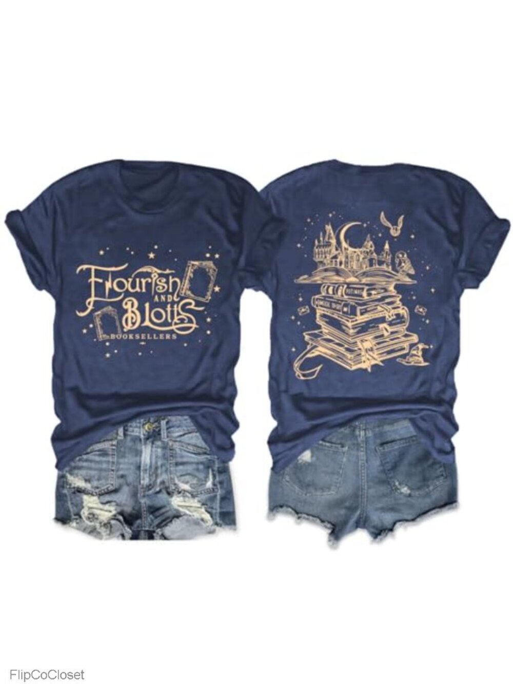 Magic Book Graphic T-Shirt Cotton Blend Short Sleeve Crew Neck Casual Tee